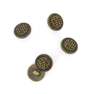 Boutons bronze métal à queue 15 mm
