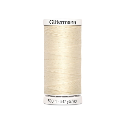Bobine de fil pour tout coudre Gütermann - Crème