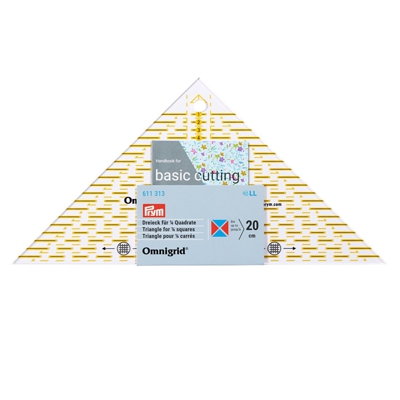 Triangle équerre patchwork, pour 1/4 de carré