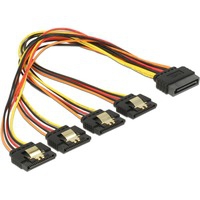 60157 câble SATA 0,3 m SATA 15 broches 4 x SATA 15-pin Multicolore