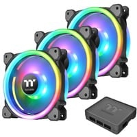 Riing Trio 12 LED RGB Radiator Fan TT Premium Edition Boitier PC Ventilateur 12 cm, Ventilateur de boîtier