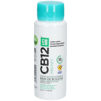 CB 12 mild bain de bouche menthe légère effet 12h