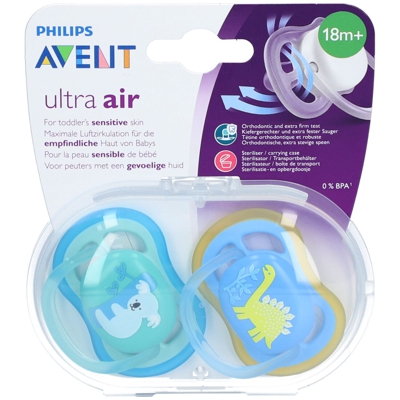 Avent Sucette Ultra Air Boy +18 Mois (Couleur non sélectionnable)