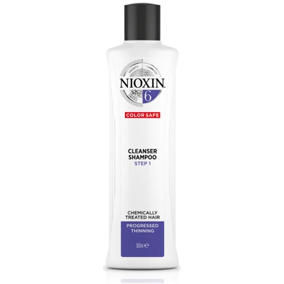 Shampooing Nettoyant Système 6 3 Étapes pour Cheveux Traités Chimiquement avec Perte Régulière des Cheveux NIOXIN 300 ml