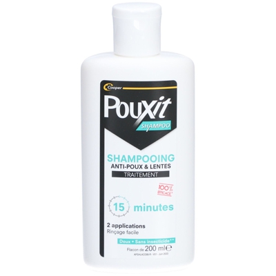 PouXit Shampoo Shampooing Traitant Anti-Poux & Lentes