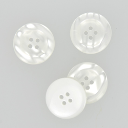 Boutons contours galbés blanc 25 mm en oferta