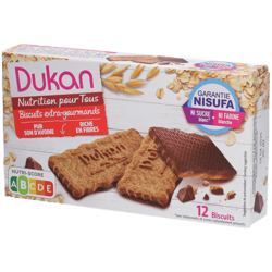 Dukan Biscuits de son d'avoine nappés de chocolat en oferta