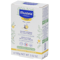 mustela Bébé Enfant Savon surgras au Cold Cream à la cire d'abeille BIO Peau Sèche precio