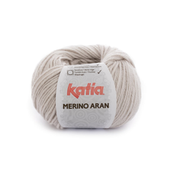 Pelote de laine Katia Merino Aran beige clair características