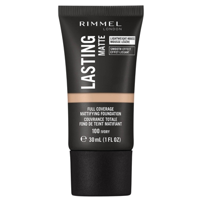 Rimmel London Lasting Matte Foundation 30ml (Various Shades) - 100 Ivory