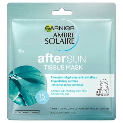 Masque Tissu Après-Soleil Hydratant & Rafraîchissant Garnier Ambre Solaire