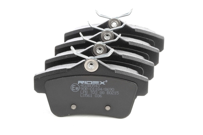 RIDEX Plaquettes De Frein 402B0543 Jeu De Plaquettes De Frein,Jeu de plaquettes de frein, frein à disque CITROËN,PEUGEOT,DS,C4 II B7,DS4,DS5