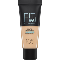 Fit Me! Maybelline Fond de Teint Matte + Poreless 30 ml (différentes teintes disponibles) - 105 Natural Ivory características