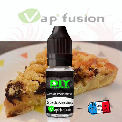 Crumble poire-choco- arôme concentré - 10ml - Diy - Vapfusion
