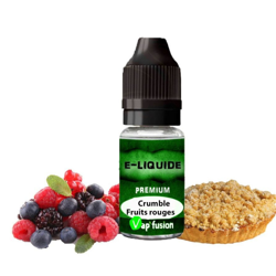 E liquide crumble fruits rouges-10ml- Vapfusion características