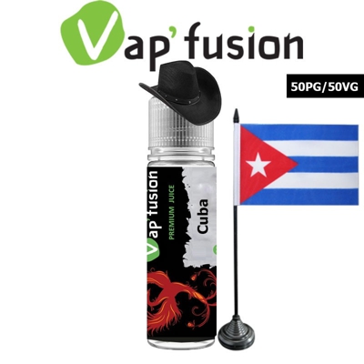 E liquide Vapfusion 50 ml - Cuba - Prêt à booster