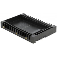 3.5″ Bâti d’installation pour un lecteur fin SATA de 2.5″ noir, Cadre de montage