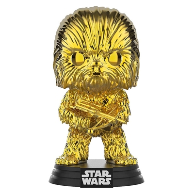 CHEWBACCA CHROME / STAR WARS / FIGURINE FUNKO POP / EXCLUSIVE GALACTIC CONVENTION