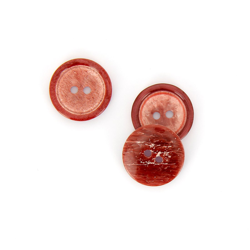Boutons double cercle rouge bordeaux 20 mm características