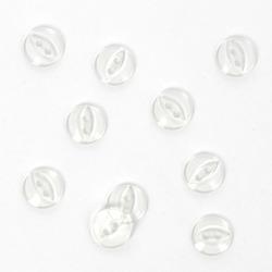 Boutons ronds transparent 11 mm características
