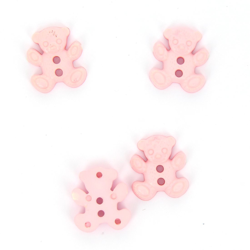 Boutons forme ourson rose 16mm precio