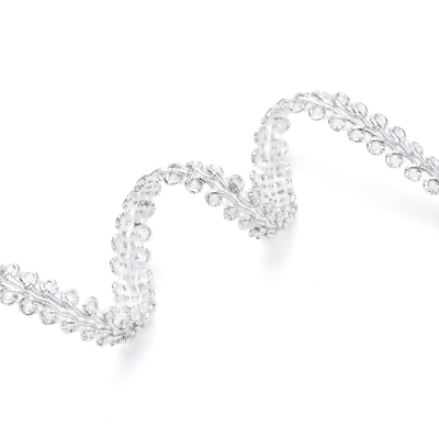 Galon fin argenté 7 mm