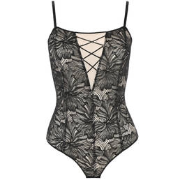 OSCALITO body fines bretelles en dentelle Sexy Leavers