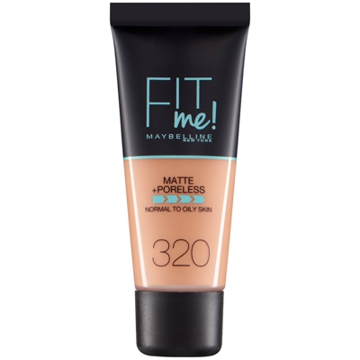 Fit Me! Maybelline Fond de Teint Matte + Poreless 30 ml (différentes teintes disponibles) - 320 Natural Tan