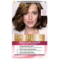 L'Oréal Paris Excellence Crème Permanent Hair Dye (Various Shades) - 5.3 Natural Golden Brown en oferta