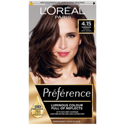 L'Oréal Paris Préférence Infinia Hair Dye (Various Shades) - 4.15 Caracas Iced Chocolate características