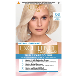 L'Oréal Paris Excellence Crème Permanent Hair Dye (Various Shades) - 03 Ultra-Light Ash Blonde en oferta