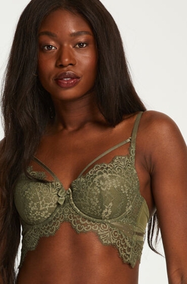 Hunkemöller Soutien-gorge à armatures préformé longline Marilee Vert