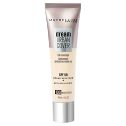Maybelline Dream Urban Cover SPF50 Foundation 121ml (Various Shades) - 100 Warm Ivory características
