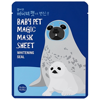 Masque-Tissu Bébés Animaux Magiques Baby Pet Magic Holika Holika (Phoque)