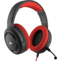 HS35 Casque Arceau Connecteur de 3,5 mm Noir, Rouge, Casque Gaming características
