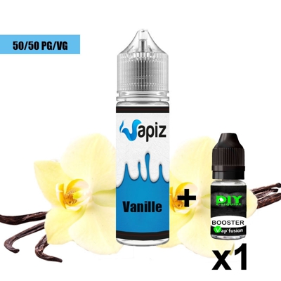 E Liquide Vanille - 50ml Vapiz + 1 booster nicotiné