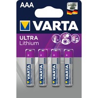 4x AAA Lithium Batterie à usage unique
