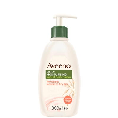 Aveeno Daily Moisturising Yogurt Body Cream Apricot & Honey Scent 300ml