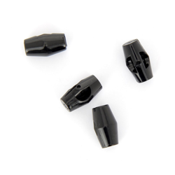Boutons buchettes plastiques noir 18 mm características