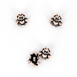 Boutons forme ourson beige 15mm en oferta