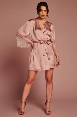 Hunkemöller Kimono Satin Lily Rose