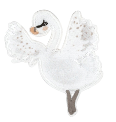 Écusson thermocollant cygne blanc en oferta