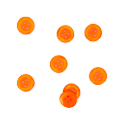 Boutons contours galbés orange 11 mm en oferta