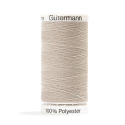 Bobine de fil polyester Gütermann - Beige - Marron precio