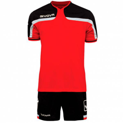 Givova Football Ensemble Maillot avec Short Kit America rouge / noir precio