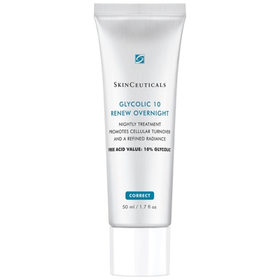 Soin de nuit exfoliant à l'acide glycolique Glycolic 10 Renew Overnight SkinCeuticals 50 ml