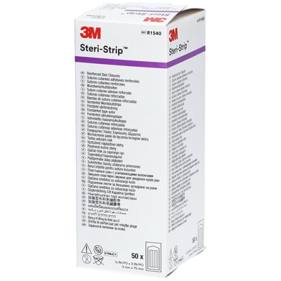 3M™ Steri-Strip™ Sutures cutanées adhésives (0,3 x 7,5 cm) 1540
