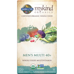 Comprimés multivitaminés pour hommes de 40 ans et plus mykind Organics - 120 comprimés características