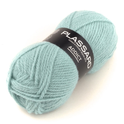 Pelote de laine à tricoter Plassard Addict verte