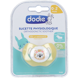 dodie® Sucette physiologique nouveau-ne 0 à 2 mois 'Lapin' silicone (Couleur non sélectionnable) características